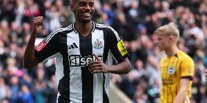 德转本次身价更新上涨top20：伊萨克、恩瓦内里+2500万欧居首